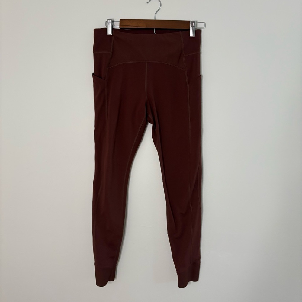 Brooks Women's Brown Leggings Medium Running Leggings pockets
